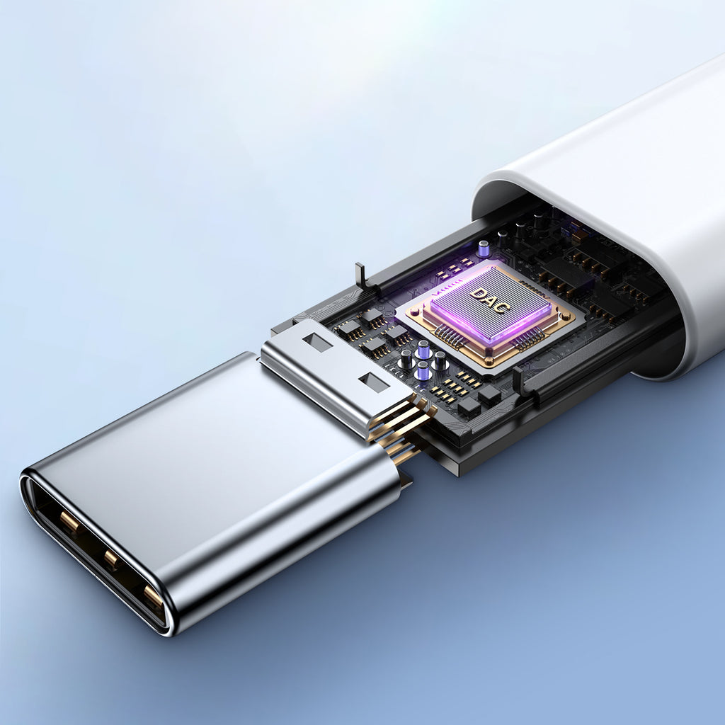 Joyroom JR-EC05 USB-C į ausis įdedamos ausinės – baltos
