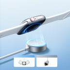 Joyroom laidas S-IW007 3-in-1 USB-A magnetinis įkroviklis - Lightning 1.2m - baltas
