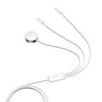Joyroom laidas S-IW007 3-in-1 USB-A magnetinis įkroviklis - Lightning 1.2m - baltas