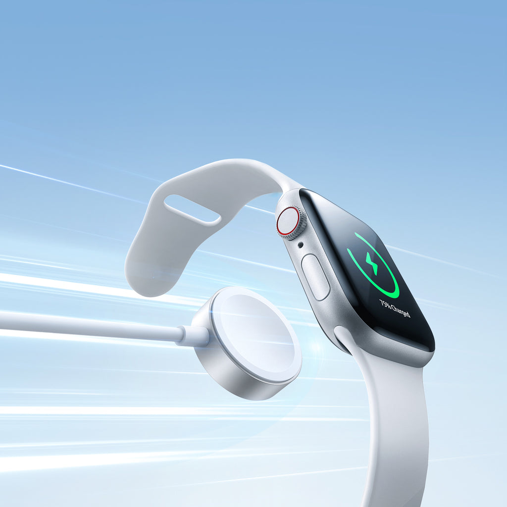 Joyroom laidas S-IW008 3-in-1 magnetinis įkroviklis USB-A - Lightning/USB-C 1.2m - baltas