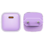 Acefast įkroviklis A53 PD 30W GaN USB-C su ekranu - violetinis