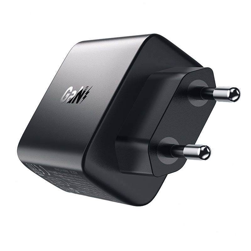 Acefast įkroviklis A57 PD 35W GaN 2 x USB-A + USB-C su 3 jungtimis - juodas