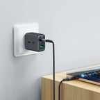 Acefast C1-09 USB-C / USB-C USB4 PD3.1 laidas 5A 1m - pilkai-juodas