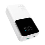 Mini išorinė baterija su integruotais laidais Joyroom JR-PBC06 30W 10000mAh - baltas