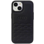 Audi GT Synthetic Leather dėklas iPhone 15 Plus – juodas