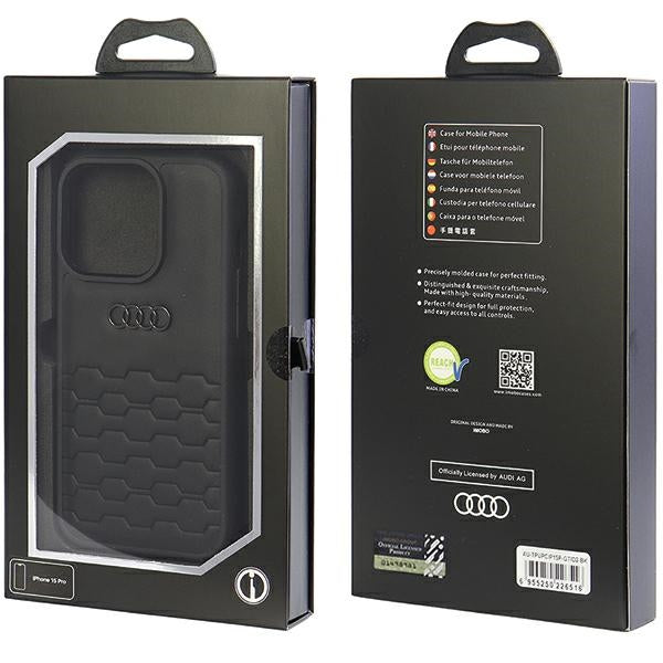 Audi GT ekoodos dėklas iPhone 15 Pro – juodas
