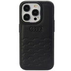 Audi GT Synthetic Leather dėklas iPhone 15 Pro Max – juodas