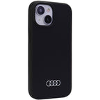 Audi silikoninis dėklas iPhone 15 Plus – juodas