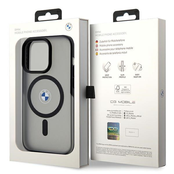 BMW MagSafe dėklas iPhone 15 Pro – juodas