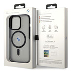 BMW MagSafe dėklas iPhone 15 Pro – juodas