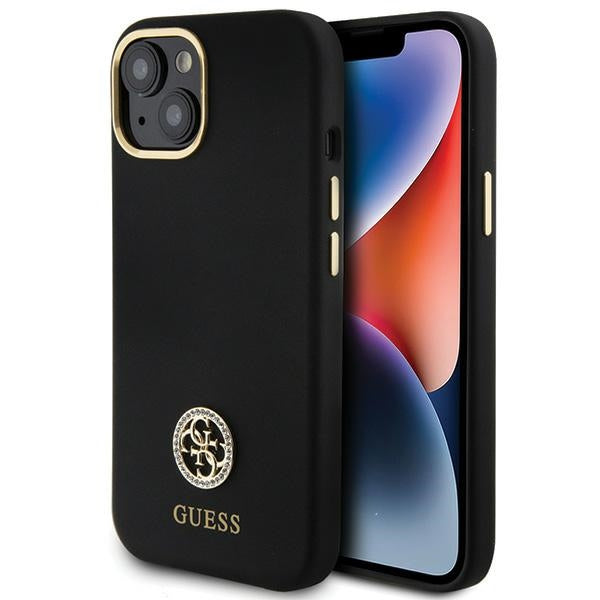 Guess 4G Strass dėklas iPhone 15/14/13 – juodas