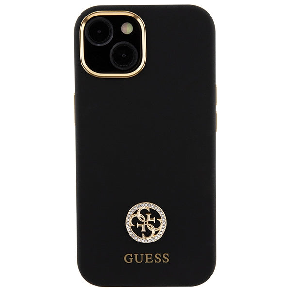 Guess 4G Strass dėklas iPhone 15/14/13 – juodas