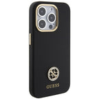 Guess silikoninis dėklas iPhone 15 Pro Max – juodas