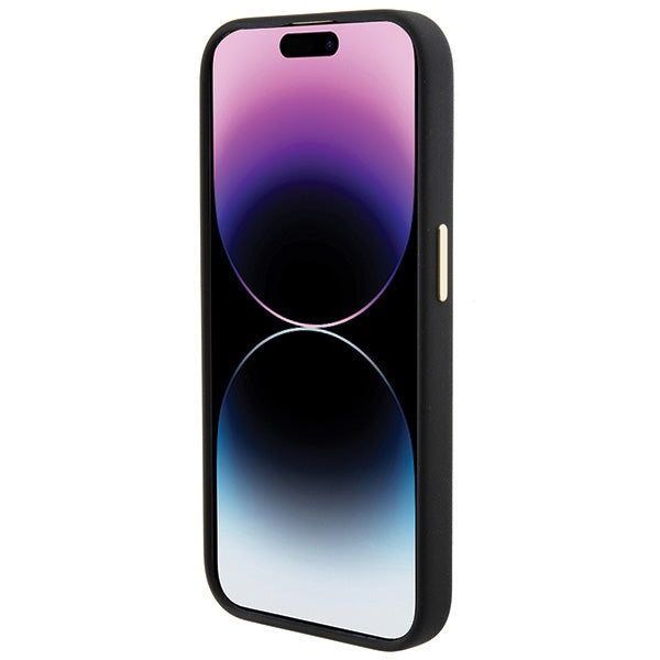 Guess silikoninis dėklas iPhone 15 Pro Max – juodas