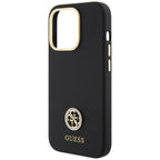 Guess silikoninis dėklas iPhone 15 Pro Max – juodas