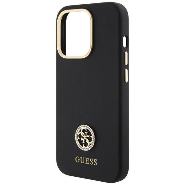 Guess silikoninis dėklas iPhone 15 Pro Max – juodas