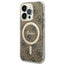 Guess MagSafe dėklas iPhone 15 Pro – rudas