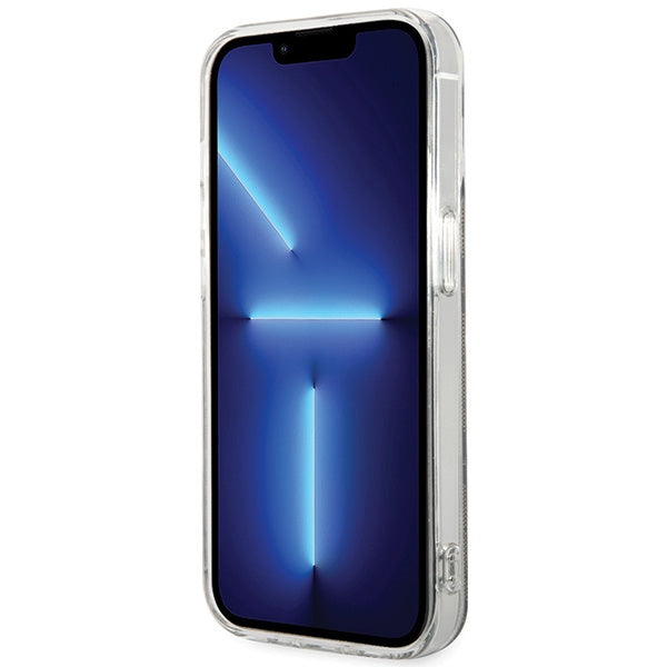 Guess MagSafe dėklas iPhone 15 Pro – rudas