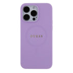 Guess Saffiano MagSafe dėklas iPhone 15 Pro – violetinis -- iPhone 15 Pro