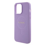 Guess Saffiano MagSafe dėklas iPhone 15 Pro – violetinis -- iPhone 15 Pro