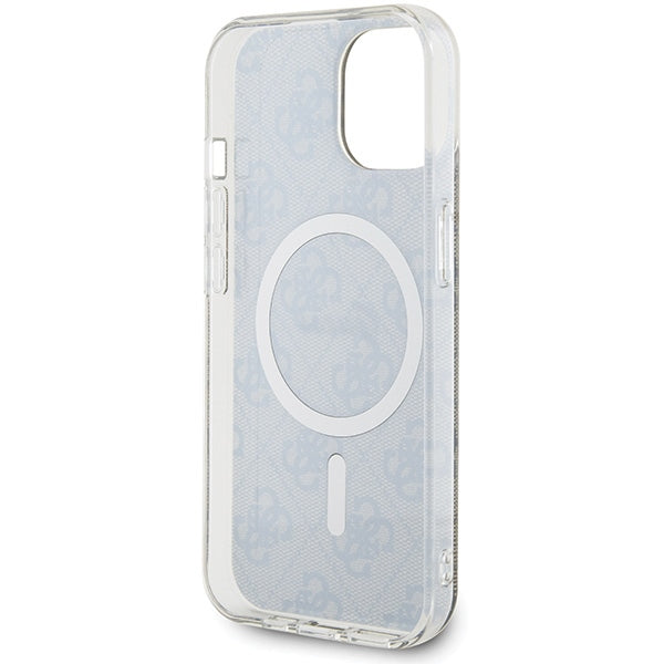 Guess 4G MagSafe dėklas iPhone 15 – rudas