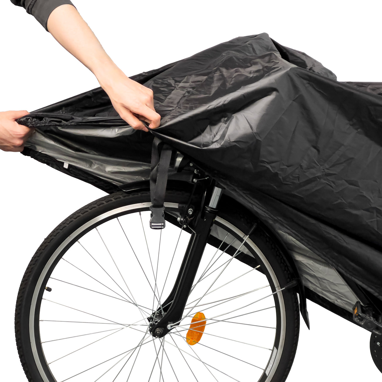 Vandensaugus dviračio uždangalas XL dydžio - juodas -- Bicycle Covers