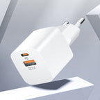 Wozinsky sieninis įkroviklis CMWCW 20W USB-C / USB-A - baltas