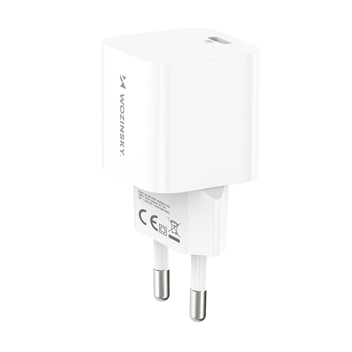 Wozinsky sieninis įkroviklis CMWCS USB-C PD 20W - baltas