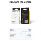 Wozinsky sieninis įkroviklis CMWCS USB-C PD 20W - baltas