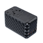 Choetech kelioninis adapteris PD6028 EU / US / AUS / UK 2x USB-C 2x USB-A 100W - juodas -- Cell phone chargers