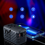 Choetech kelioninis adapteris PD6028 EU / US / AUS / UK 2x USB-C 2x USB-A 100W - juodas -- Cell phone chargers