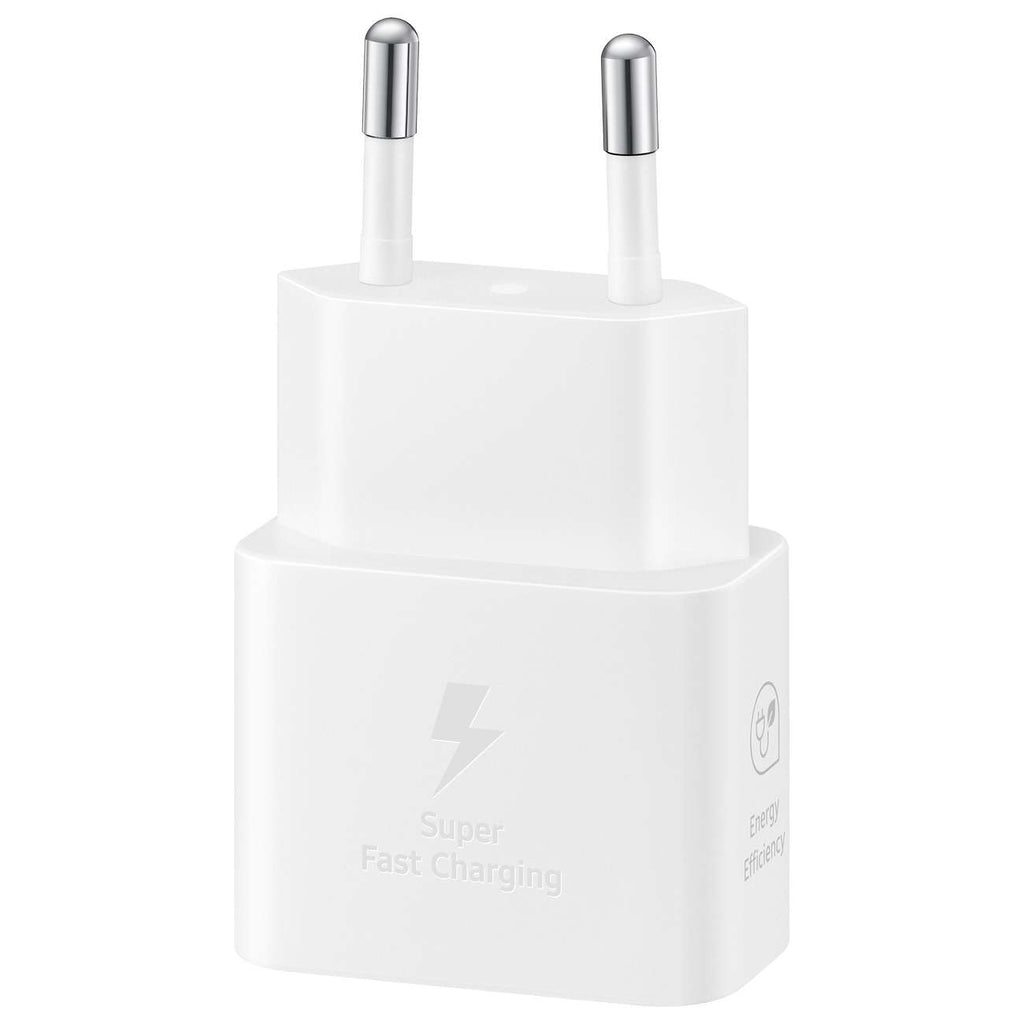 Samsung EP-T2510NWEGEU 25W SFC USB-C GaN sieninis įkroviklis - baltas
