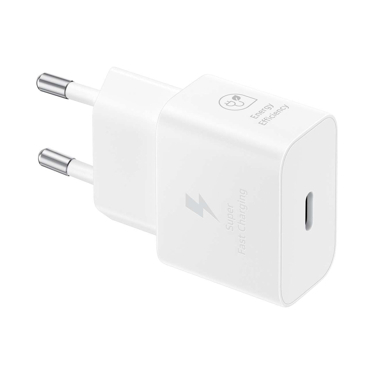Samsung EP-T2510NWEGEU 25W SFC USB-C GaN sieninis įkroviklis - baltas