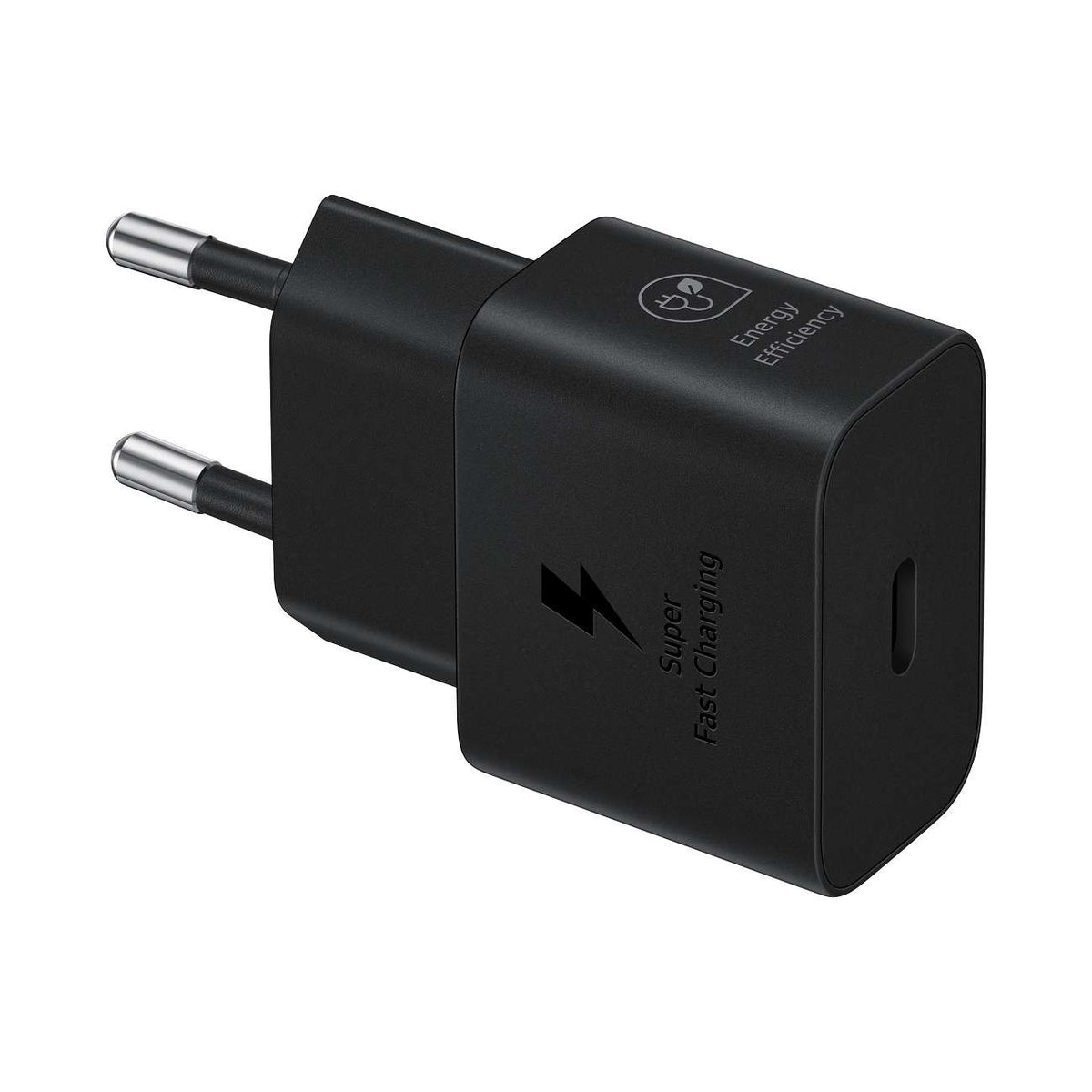 Samsung EP-T2510XBEGEU 25W SFC GaN sieninis įkroviklis su USB-C laidu - juodas