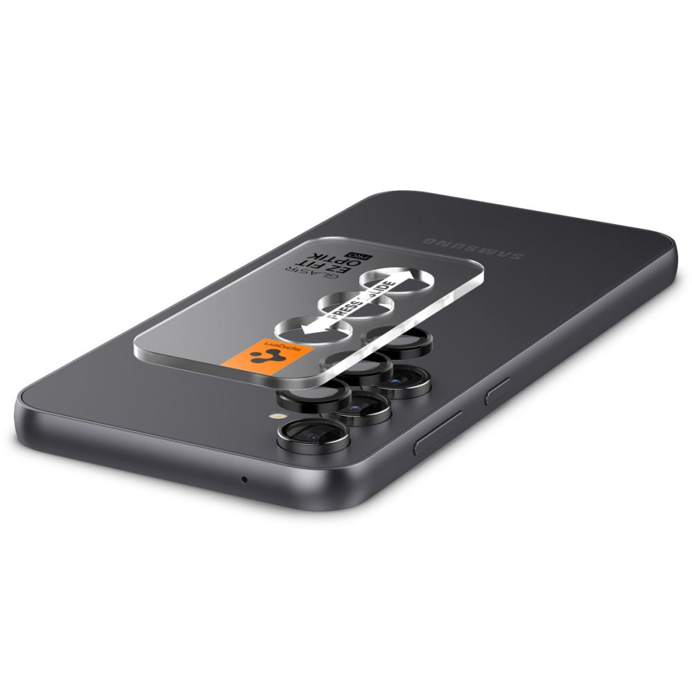 Spigen Optik.TR kameros stikliukas Galaxy S23 FE – juodas (2 vnt.)