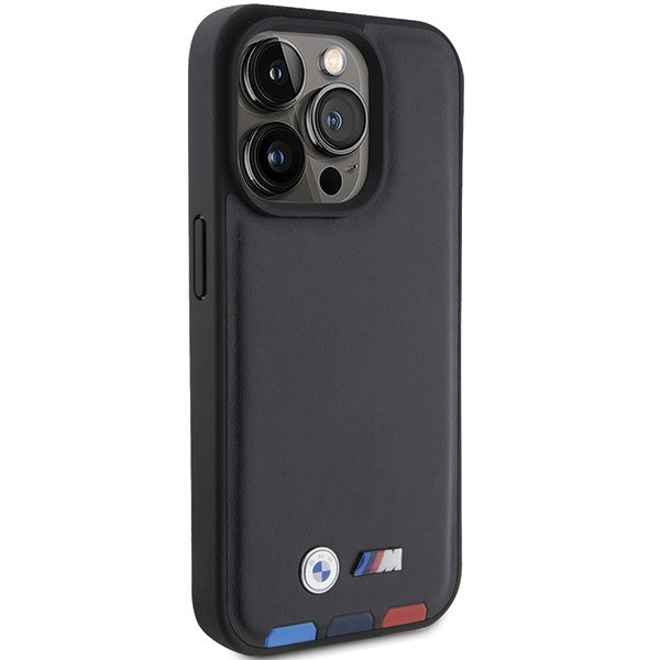 BMW odinis dėklas iPhone 15 Pro – juodas, Tricolor