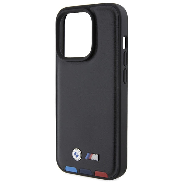 BMW odinis dėklas iPhone 15 Pro – juodas, Tricolor