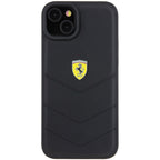 Ferrari odinis dėklas iPhone 15 Plus – juodas