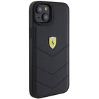 Ferrari odinis dėklas iPhone 15 Plus – juodas