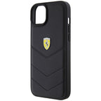Ferrari odinis dėklas iPhone 15 Plus – juodas