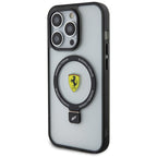 Ferrari MagSafe dėklas iPhone 15 Pro – skaidrus