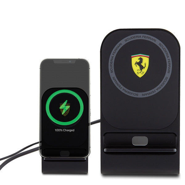 Ferrari MagSafe belaidis įkroviklis 15W – juodas -- Cell phone cases and covers