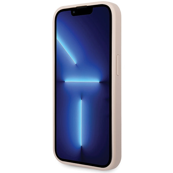 Guess GUHCP15X4GMGPI iPhone 15 Pro Max 6.7" rožinis/rožinis kietas dėklas 4G Didelis metalinis logotipas