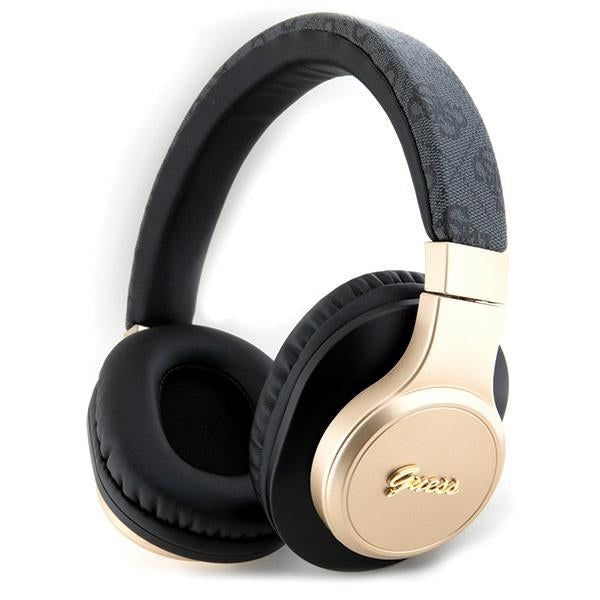 Guess Bluetooth nešiojamieji ausies ausinės GUBH604GEMK juodas/juodas 4G Script -- Headphones