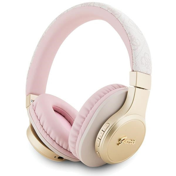 Guess Bluetooth ausinės GUBH604GEMP rožinės/rožinės 4G Script -- Headphones
