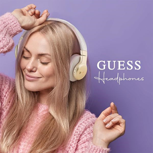 Guess Bluetooth ausinės GUBH604GEMP rožinės/rožinės 4G Script -- Headphones