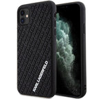 Karl Lagerfeld 3D Rubber dėklas iPhone 11/XR – juodas -- iPhone XR