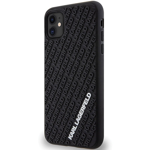 Karl Lagerfeld 3D Rubber dėklas iPhone 11/XR – juodas -- iPhone XR