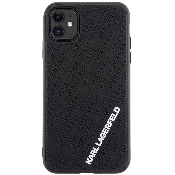 Karl Lagerfeld 3D Rubber dėklas iPhone 11/XR – juodas -- iPhone XR