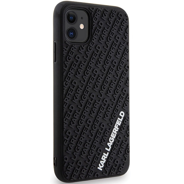 Karl Lagerfeld 3D Rubber dėklas iPhone 11/XR – juodas -- iPhone XR